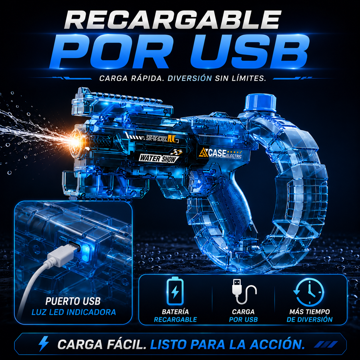 Wet Nation | Pistola de Agua Eléctrica